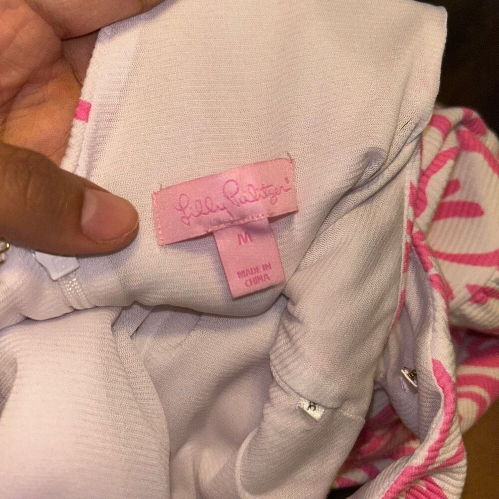 Lilly Pulitzer Pink and White Floral Dress - Picture 3 of 4